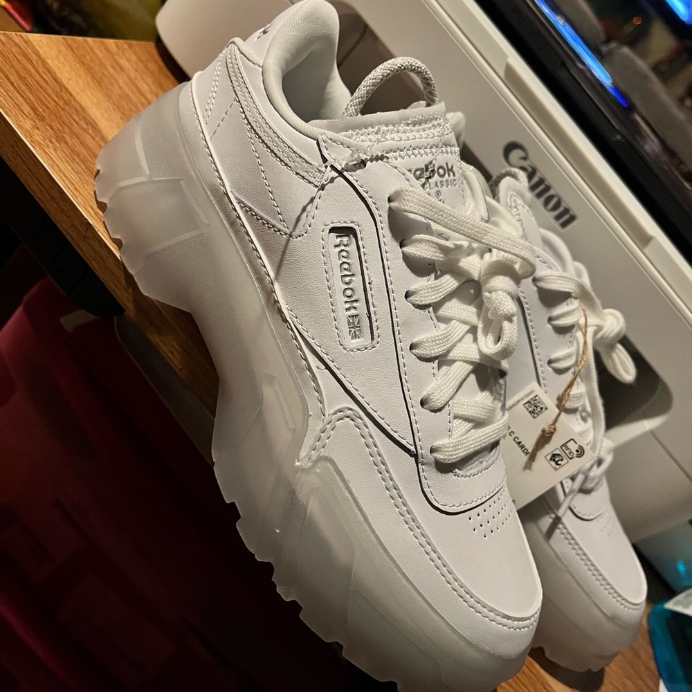 Cardi B Reebok White Sneakers